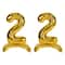 Beistle 26" Gold Self-Standing Foil Balloon Numbers, 2ct.